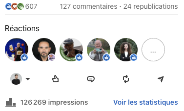 126k impressions LinkedIn